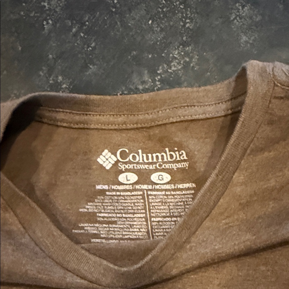 Columbia Men's Tan Long Sleeve Shirt - Picture 4 of 5